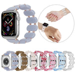 Stretch Resin Watch Band, For Apple Watch SE 40mm, For Apple Watch SE 44mm, For Apple Watch 6 40mm, For Apple Watch Series 6 44mm, For Apple Watch Series 5 44mm, For Apple Watch Series 5 40mm