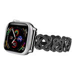Hearts Crossed Diamond Metal Watch Band, For Apple Watch SE 2022 44mm, For Apple Watch Series 7 41mm, For Apple Watch Series 7 45mm, For Apple Watch SE 40mm, For Apple Watch SE 44mm, For Apple Watch 6 40mm, For Apple Watch Series 6 44mm                ...