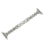 Metal Diamond Bear Chain Watch Band, For Apple Watch SE 2022 44mm, For Apple Watch Series 7 41mm, For Apple Watch Series 7 45mm, For Apple Watch SE 40mm, For Apple Watch SE 44mm, For Apple Watch Series 6 40mm, For Apple Watch Series 6 44mm             ...
