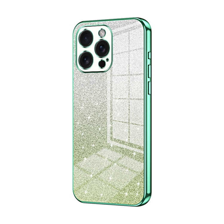 Gradient Glitter Powder Electroplated Phone Case, For iPhone 16 Pro, For iPhone 16 Plus, For iPhone 16, For iPhone 15 Pro Max, For iPhone 15 Pro, For iPhone 15 Plus