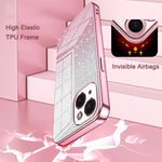 Gradient Glitter Powder Electroplated Phone Case, For iPhone 13 Pro Max, For iPhone 13 Pro, For iPhone 13, For iPhone 12, For iPhone 12 Pro Max, For iPhone 12 Pro