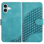 YX0060 Elephant Head Embossed Phone Leather Case with Lanyard, For iPhone 16 Pro, For iPhone 16 Plus, For iPhone 16, For iPhone 15 Pro Max, For iPhone 15 Pro, For iPhone 15 Plus