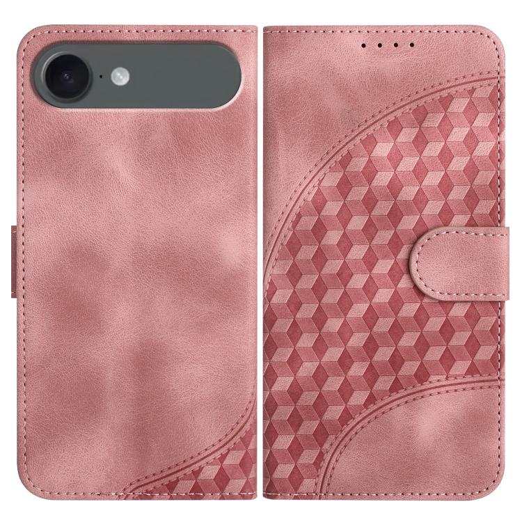 YX0060 Elephant Head Embossed Phone Leather Case with Lanyard, For iPhone 17e / 16e, For iPhone 17 Pro Max, For iPhone 17 Pro, For iPhone 17, For iPhone Air, For iPhone 16 Pro Max