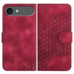 YX0060 Elephant Head Embossed Phone Leather Case with Lanyard, For iPhone 17e / 16e, For iPhone 17 Pro Max, For iPhone 17 Pro, For iPhone 17, For iPhone Air, For iPhone 16 Pro Max