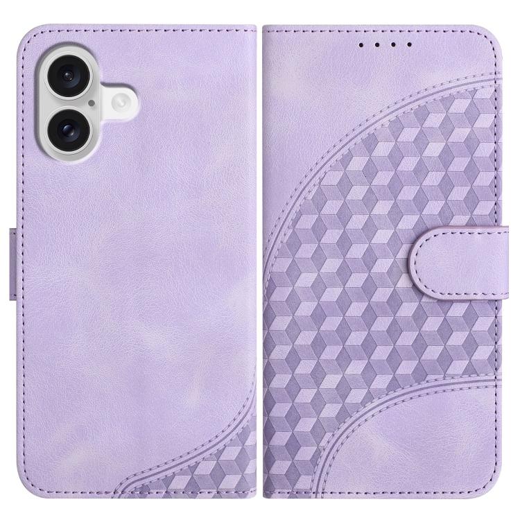 YX0060 Elephant Head Embossed Phone Leather Case with Lanyard, For iPhone 17e / 16e, For iPhone 17 Pro Max, For iPhone 17 Pro, For iPhone 17, For iPhone Air, For iPhone 16 Pro Max
