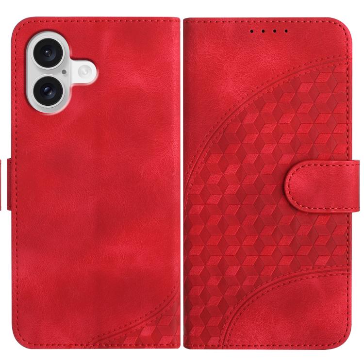YX0060 Elephant Head Embossed Phone Leather Case with Lanyard, For iPhone 17e / 16e, For iPhone 17 Pro Max, For iPhone 17 Pro, For iPhone 17, For iPhone Air, For iPhone 16 Pro Max