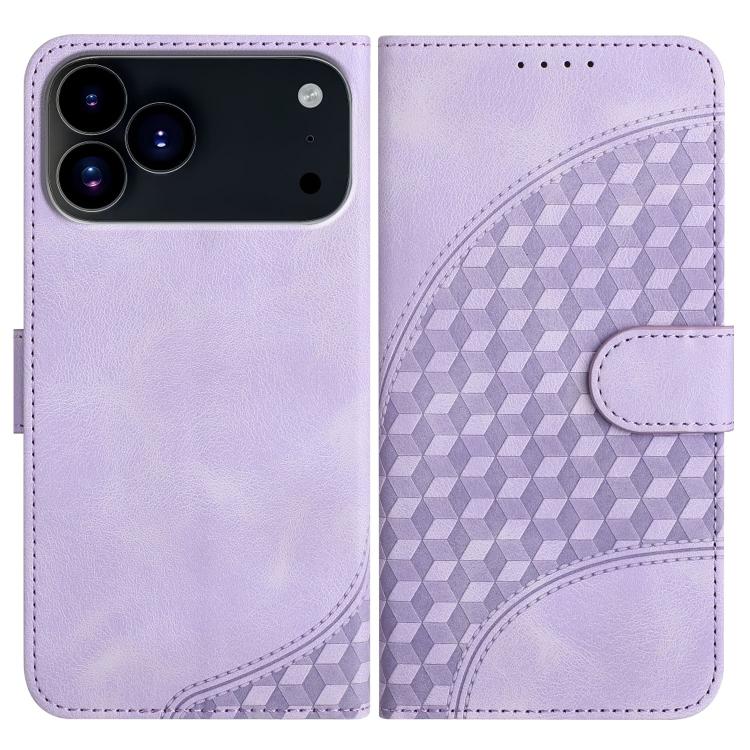 YX0060 Elephant Head Embossed Phone Leather Case with Lanyard, For iPhone 17e / 16e, For iPhone 17 Pro Max, For iPhone 17 Pro, For iPhone 17, For iPhone Air, For iPhone 16 Pro Max