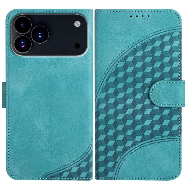 YX0060 Elephant Head Embossed Phone Leather Case with Lanyard, For iPhone 17e / 16e, For iPhone 17 Pro Max, For iPhone 17 Pro, For iPhone 17, For iPhone Air, For iPhone 16 Pro Max