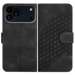 YX0060 Elephant Head Embossed Phone Leather Case with Lanyard, For iPhone 17e / 16e, For iPhone 17 Pro Max, For iPhone 17 Pro, For iPhone 17, For iPhone Air, For iPhone 16 Pro Max