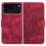 YX0060 Elephant Head Embossed Phone Leather Case with Lanyard, For iPhone 17e / 16e, For iPhone 17 Pro Max, For iPhone 17 Pro, For iPhone 17, For iPhone Air, For iPhone 16 Pro Max
