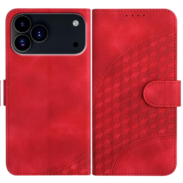 YX0060 Elephant Head Embossed Phone Leather Case with Lanyard, For iPhone 17e / 16e, For iPhone 17 Pro Max, For iPhone 17 Pro, For iPhone 17, For iPhone Air, For iPhone 16 Pro Max