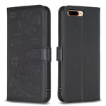 Four-leaf Embossed Leather Phone Case, For iPhone 11 Pro, For iPhone X / XS, For iPhone XR, For iPhone XS Max, For iPhone 7 Plus / 8 Plus