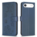 Four-leaf Embossed Leather Phone Case, For iPhone 18 Pro/17 Pro, For iPhone 18 Pro Max/17 Pro Max, For iPhone 17, For iPhone 17 Air, For iPhone 16 Pro Max, For iPhone 16 Pro, For iPhone 16 Plus, For iPhone 16
