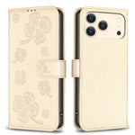 Four-leaf Embossed Leather Phone Case, For iPhone 18 Pro/17 Pro, For iPhone 18 Pro Max/17 Pro Max, For iPhone 17, For iPhone 17 Air, For iPhone 16 Pro Max, For iPhone 16 Pro, For iPhone 16 Plus, For iPhone 16