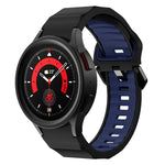 Wave Texture Two Color Silicone Watch Band, For Samsung Galaxy Watch 6