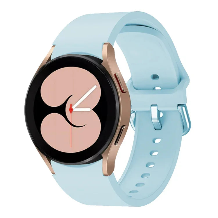 Colorful Buckle Silicone Sport Watch Band, For Samsung Galaxy Watch 6 / 6 Classic