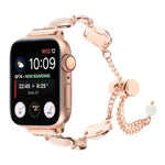 Shell Metal Chain Bracelet Watch Band, For Apple Watch SE 2023 44mm, For Apple Watch SE 2023 40mm, For Apple Watch Ultra 2 49mm, For Apple Watch Series 9 45mm, For Apple Watch Series 9 41mm, For Apple Watch Ultra 49mm, For Apple Watch Series 8 41mm    ...