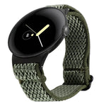 20mm Wave Braided Nylon Watch Band, For Google Pixel Watch 4 / 3 / 2 / 1 41mm