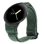 20mm Wave Braided Nylon Watch Band, For Google Pixel Watch 4 / 3 / 2 / 1 41mm