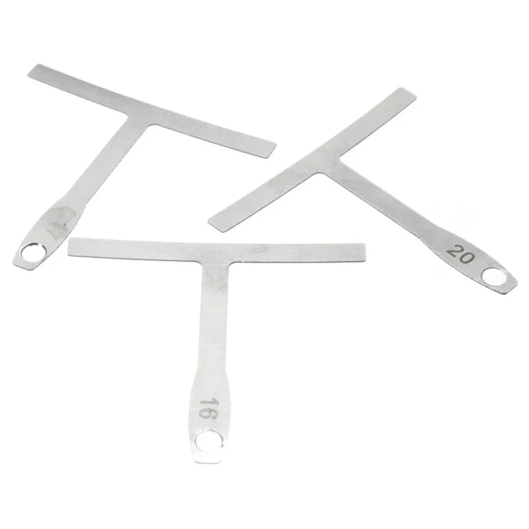 9 in 1 Guitar T-shaped ruler, Neck Fingerboard, Frets Radian, String Yard Radian, Adjustable Measuring Caliper, 9 in 1 Guitar T Ruler