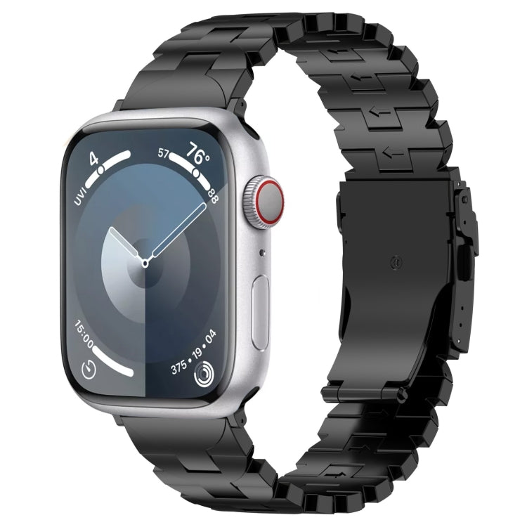 Butterfly Type Titanium Steel Watch Band, For Apple Watch SE 40mm, For Apple Watch SE 44mm, For Apple Watch Series 6 40mm, For Apple Watch Series 6 44mm, For Apple Watch Series 5 44mm, For Apple Watch Series 5 40mm, For Apple Watch Series 4 44mm       ...