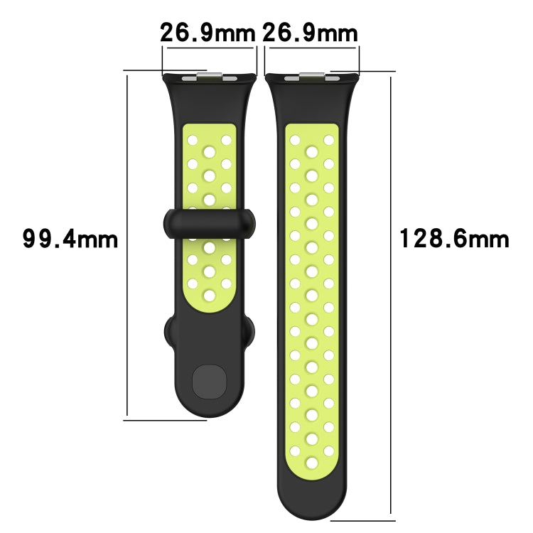 Two Color Silicone Sports Watch Band, For Redmi Watch 4