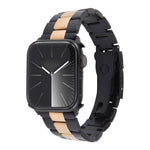 Three-Bead Stainless Steel Watch Band, For Apple Watch Series 6 44mm, For Apple Watch Series 5 44mm, For Apple Watch Series 5 40mm, For Apple Watch Series 4 44mm, For Apple Watch Series 4 40mm
