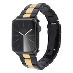 Three-Bead Stainless Steel Watch Band, For Apple Watch 38mm