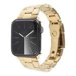 Three-Bead Stainless Steel Watch Band, For Apple Watch 38mm