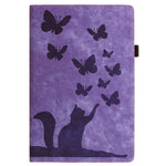 Butterfly Cat Embossing Leather Tablet Case, For iPad Air 13 2026 / 2025 / 2024, For iPad Air 11 2026 / 2025 / 2024, For iPad Pro 13 2025 / 2024, For iPad Pro 11 2025 / 2024, For iPad mini 2024 / 2021