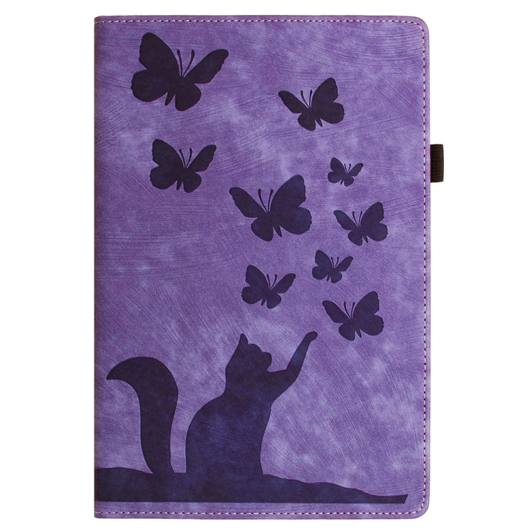 Butterfly Cat Embossing Leather Tablet Case, For iPad Air 13 2026 / 2025 / 2024, For iPad Air 11 2026 / 2025 / 2024, For iPad Pro 13 2025 / 2024, For iPad Pro 11 2025 / 2024, For iPad mini 2024 / 2021