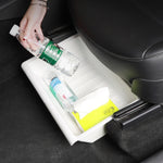 For Tesla Model Y 2021-2023 TPE Storage Organizer Under Car Seat, with Cover, without Cover