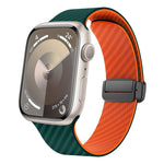 Carbon Fiber Magnetic Black Buckle Watch Band, For Apple Watch SE 40mm, For Apple Watch SE 44mm, For Apple Watch Series 6 40mm