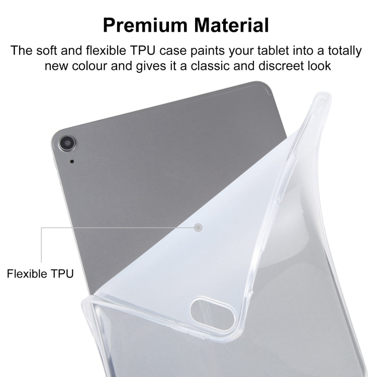 Highly Transparent TPU Tablet Case with Pen Slot, For iPad 10.2 / 10.5
