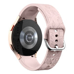 Butterfly Flower Embossed Silicone Watch Band, For Samsung Galaxy Watch 6