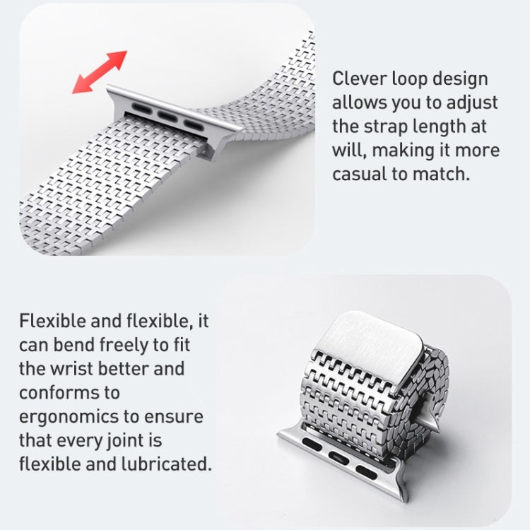 Milanese Loop Magnetic Clasp Stainless Steel Watch Band, For Apple Watch SE 40mm, For Apple Watch SE 44mm, For Apple Watch Series 6 40mm, For Apple Watch Series 6 44mm, For Apple Watch Series 5 44mm, For Apple Watch Series 5 40mm                       ...