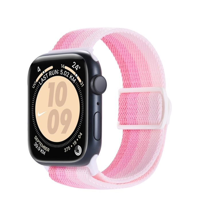 Carbon Fiber Texture Snap Buckle Nylon Watch Band, For Apple Watch SE 2023 40mm, For Apple Watch Ultra 2 49mm, For Apple Watch Series 9 45mm