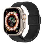 Carbon Fiber Texture Snap Buckle Nylon Watch Band, For Apple Watch SE 2023 40mm, For Apple Watch Ultra 2 49mm, For Apple Watch Series 9 45mm