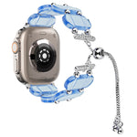 Resin Retractable Chain Watch Band, For Apple Watch Ultra 2 49mm, For Apple Watch Series 9 45mm