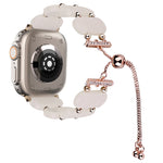 Resin Retractable Chain Watch Band, For Apple Watch Ultra 2 49mm, For Apple Watch Series 9 45mm