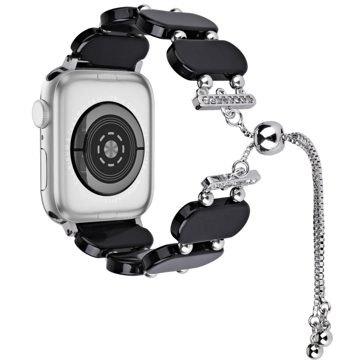 Resin Retractable Chain Watch Band, For Apple Watch Ultra 2 49mm, For Apple Watch Series 9 45mm