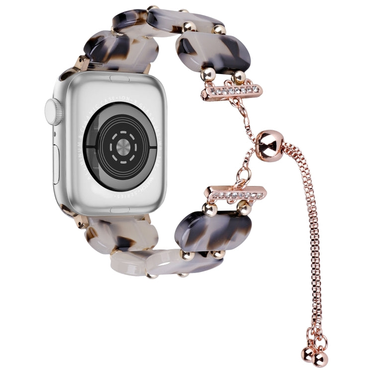 Resin Retractable Chain Watch Band, For Apple Watch Ultra 2 49mm, For Apple Watch Series 9 45mm
