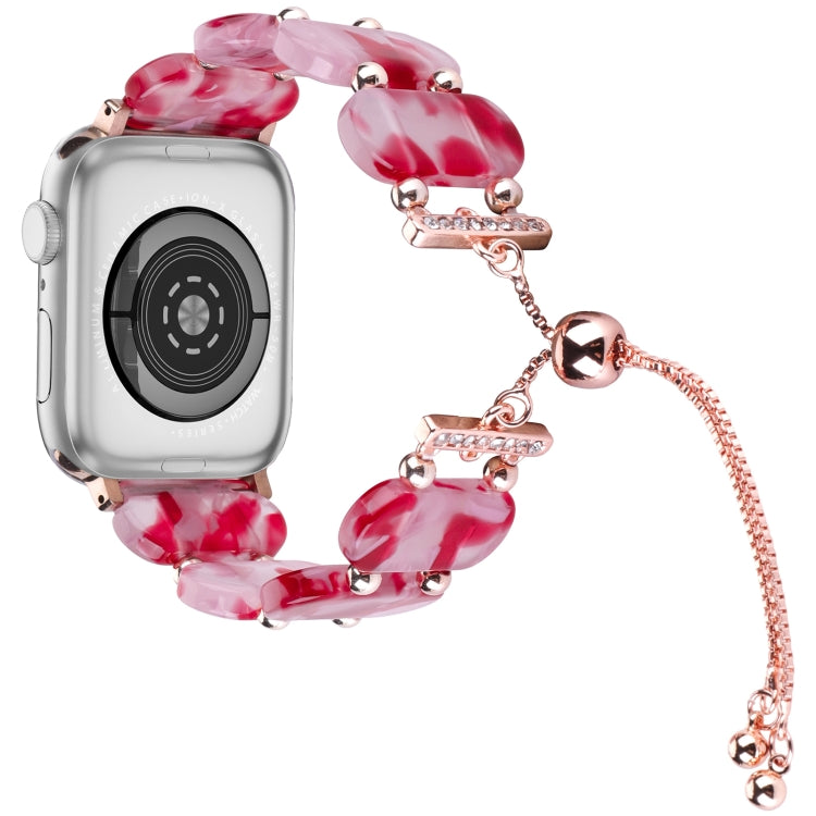 Resin Retractable Chain Watch Band, For Apple Watch Ultra 2 49mm, For Apple Watch Series 9 45mm