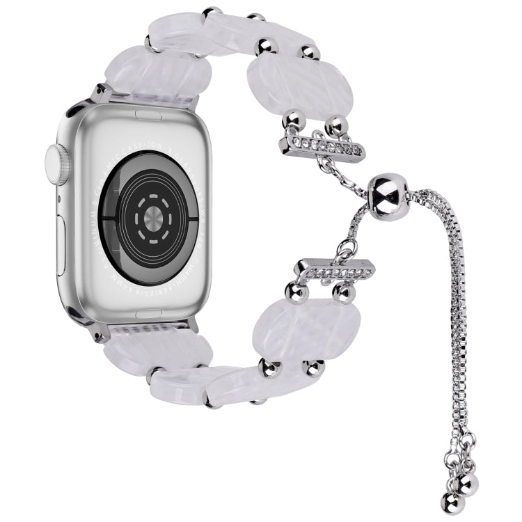Resin Retractable Chain Watch Band, For Apple Watch SE 2022 40mm, For Apple Watch SE 2022 44mm