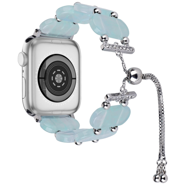 Resin Retractable Chain Watch Band, For Apple Watch Series 6 40mm, For Apple Watch Series 6 44mm