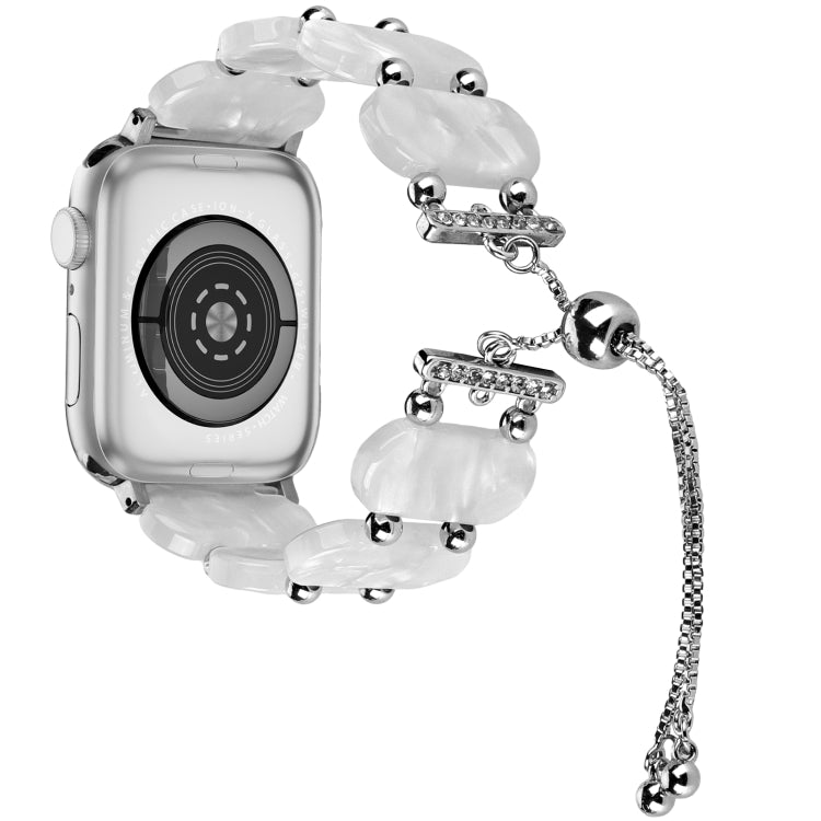 Resin Retractable Chain Watch Band, For Apple Watch Series 5 44mm, For Apple Watch Series 5 40mm