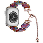 Resin Retractable Chain Watch Band, For Apple Watch Series 3 38mm, For Apple Watch Series 3 42mm