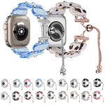 Resin Retractable Chain Watch Band, For Apple Watch SE 2022 40mm, For Apple Watch SE 2022 44mm