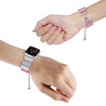 Resin Retractable Chain Watch Band, For Apple Watch Series 7 41mm, For Apple Watch Series 7 45mm