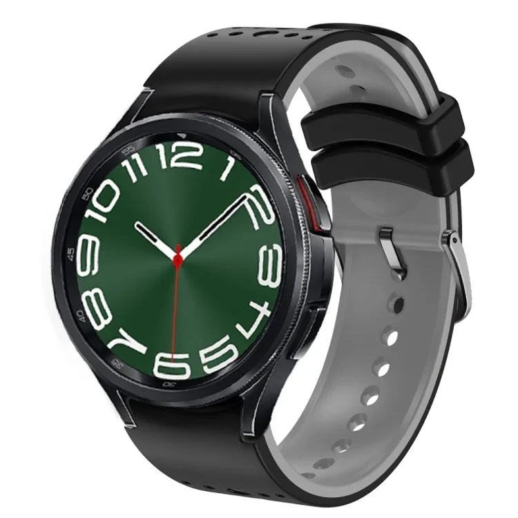 Two Color Silicone Watch Band, For Samsung Galaxy Watch 6